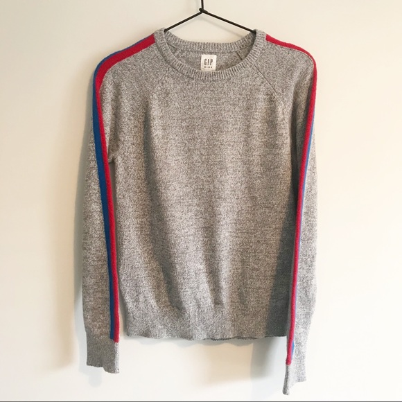 GAP Sweaters - GAP Sweater with Red & Blue Striped Sleeves